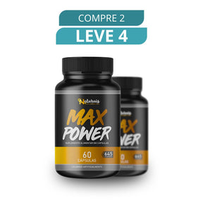 Max Power 60 Cápsulas - Suplemento Natural + Frete Grátis