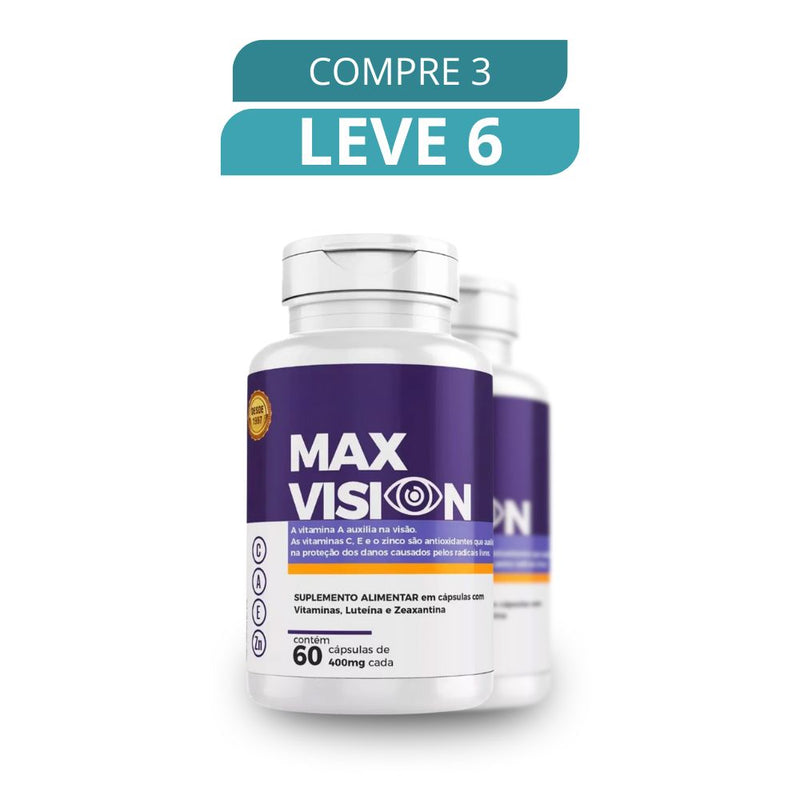 Max Vision 60 Cápsulas - Suplemento Natural + Frete Grátis