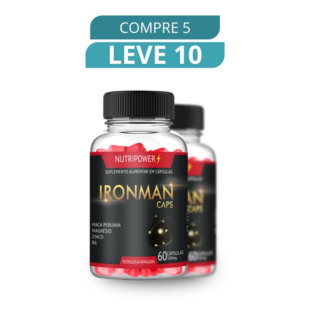 Ironman Caps 60 Cápsulas - Suplemento Natural + Frete Grátis