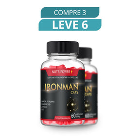 Ironman Caps 60 Cápsulas - Suplemento Natural + Frete Grátis